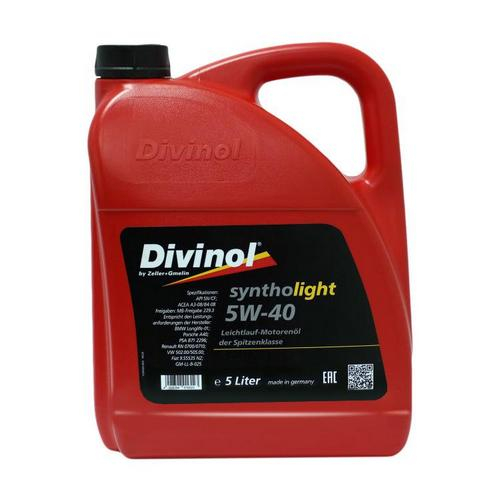 Масло моторное DIVINOL Syntholight 5W40 SN/CF 5л