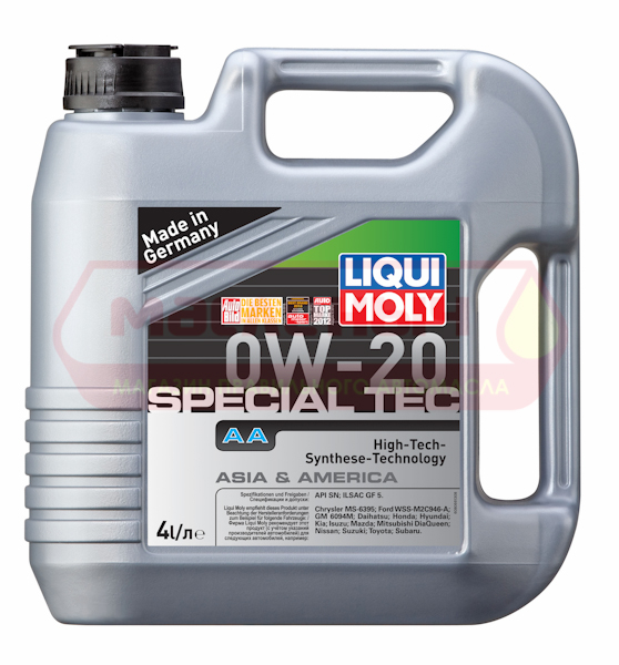 Масло моторное LIQUI MOLY 0w20 Special Tec AA синт.4л 8066