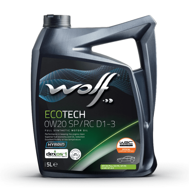 Масло моторное Wolf Ecotech 0W-20 SP/RC D1-3 5л