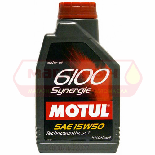 Масло моторное Motul 6100 Synergie 15W-50 1л