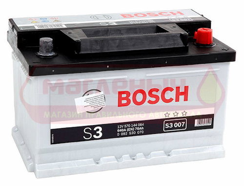 Аккумулятор Bosch Евро S3 007 70Ah 640A о/п низкий