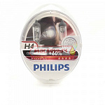 Лампа Philips H4 60/55W+60% 12V 12342VP евробокс